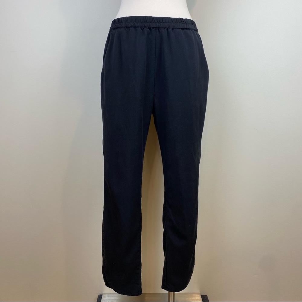 Marine Layer Classic Allison Black Pull On Pants Size S Pockets Elastic Waist